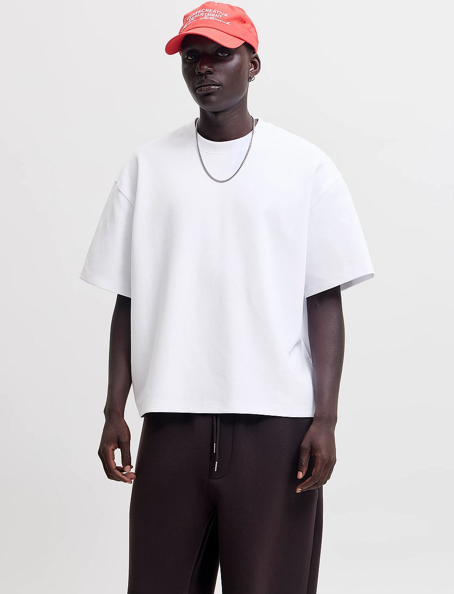 Jack & Jones - JCOLEGACY SCUBA TEE SS CN - kurzärmelige t-shirts - bright white - 0