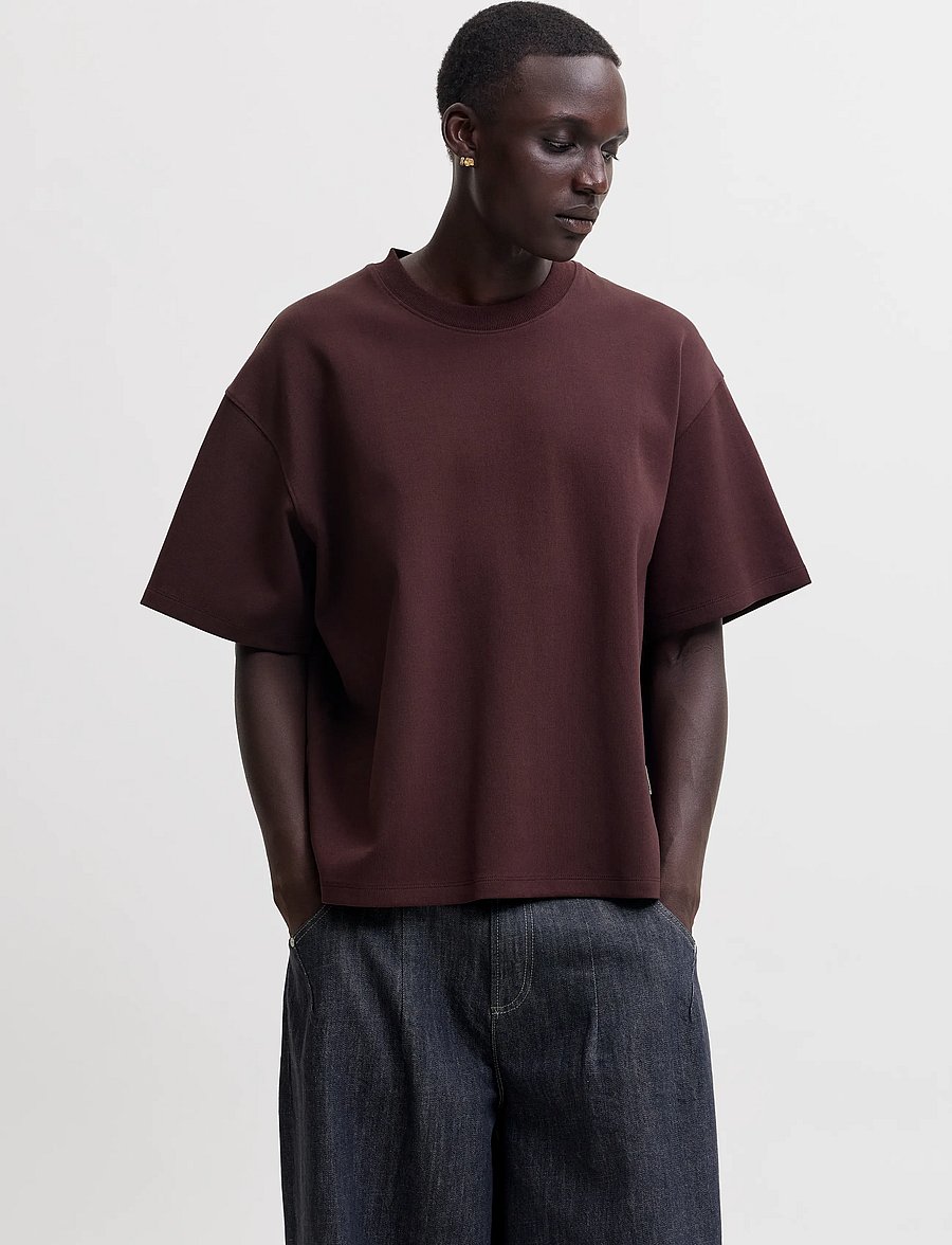Jack & Jones - JCOLEGACY SCUBA TEE SS CN - kurzärmelige t-shirts - fudge - 0