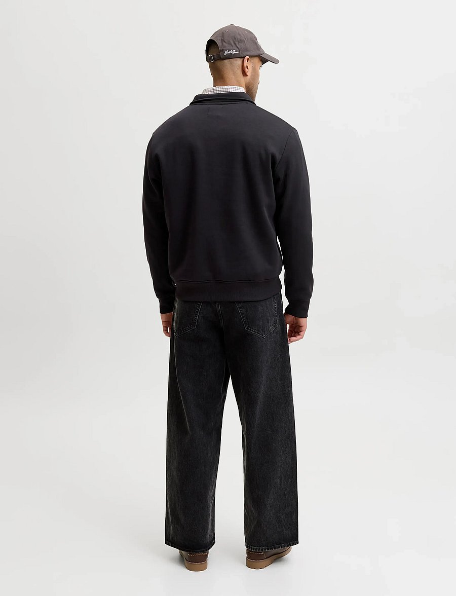 Jack & Jones - JJBRADLEY SWEAT ZIP POLO - black - 3