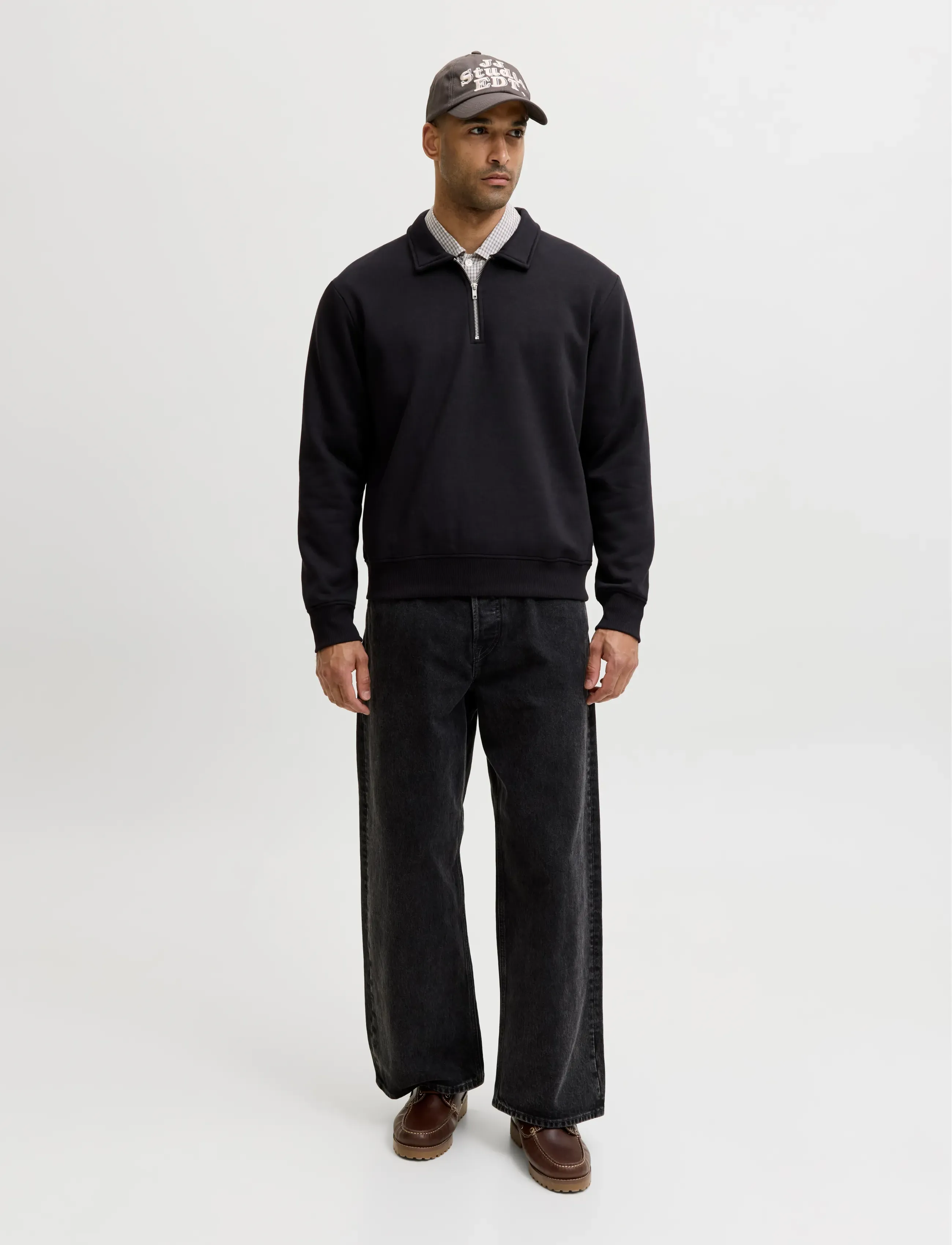 Jack & Jones - JJBRADLEY SWEAT ZIP POLO - black - 4