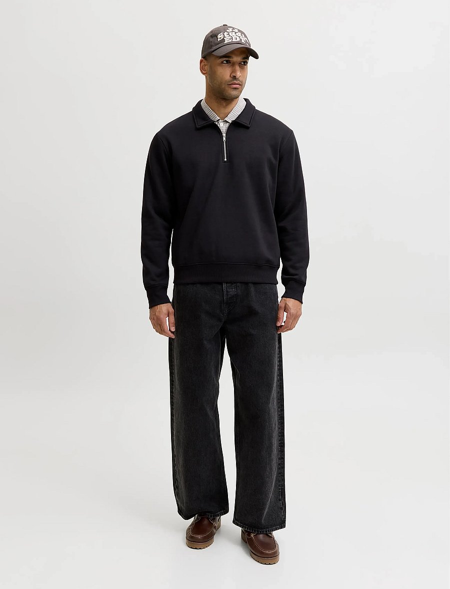 Jack & Jones - JJBRADLEY SWEAT ZIP POLO - black - 4