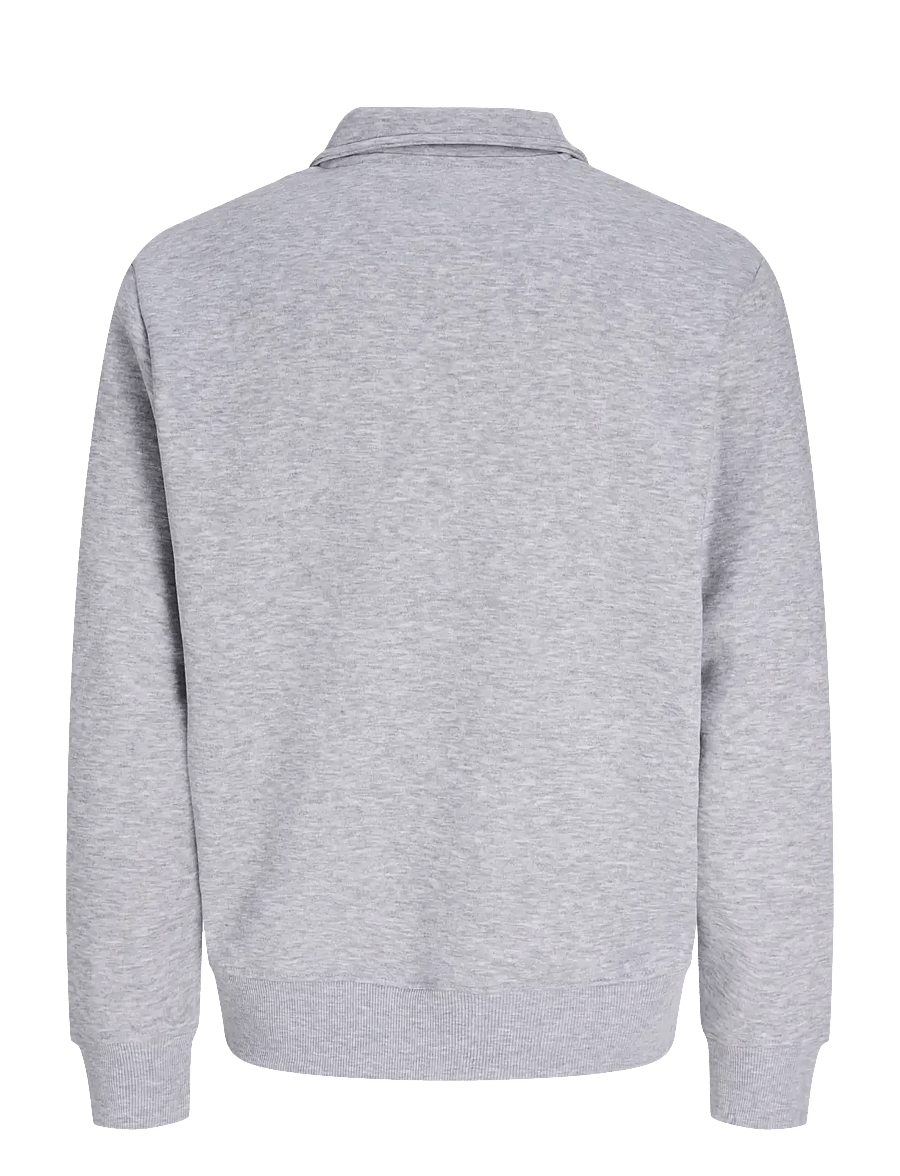 Jack & Jones - JJBRADLEY SWEAT ZIP POLO - light grey melange - 2