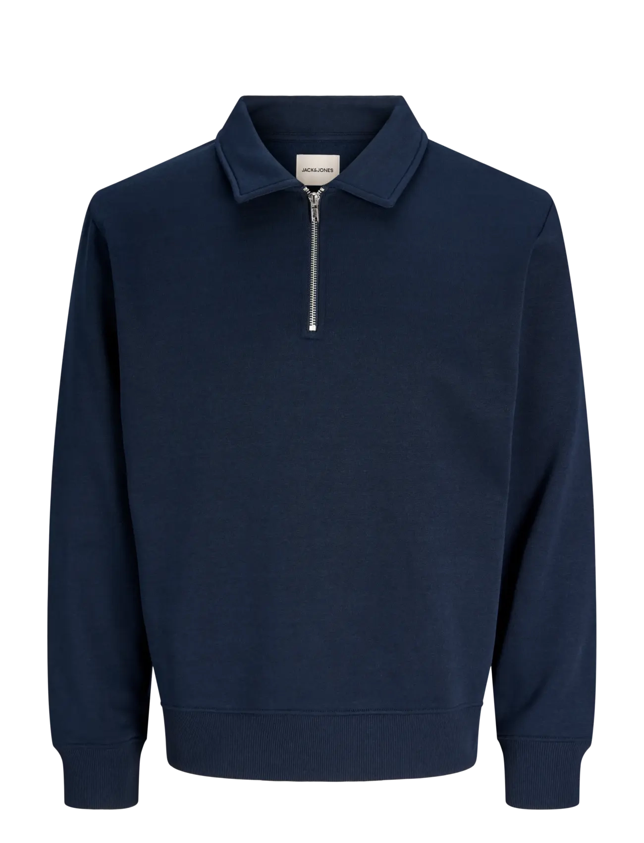 JACK & JONES Jjbradley Sweat Zip Polo Navy - XS - Herren
