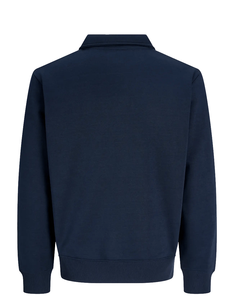 Jack & Jones - JJBRADLEY SWEAT ZIP POLO - navy blazer - 2