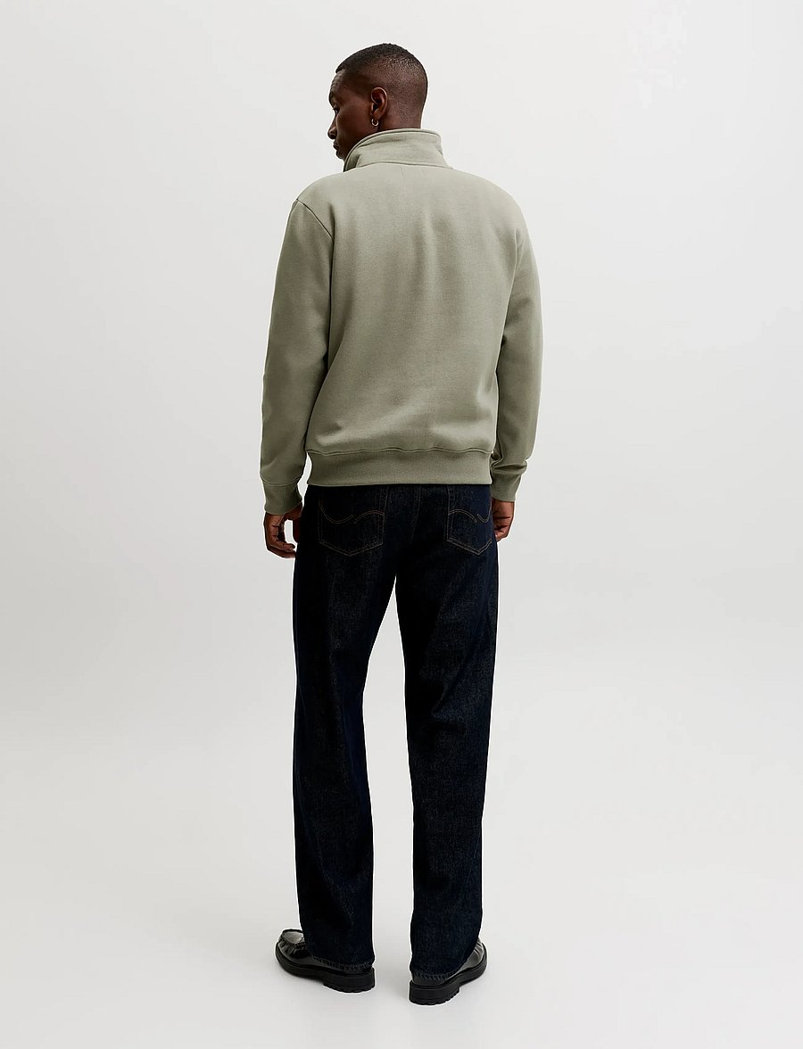 Jack & Jones - JJBRADLEY SWEAT ZIP POLO - vetiver - 3