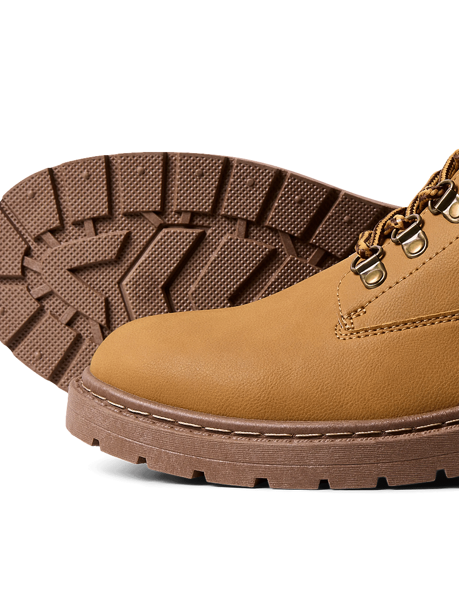 Jack & Jones - JFWALCAN PU BOOT BF - snørestøvler - honey - 5