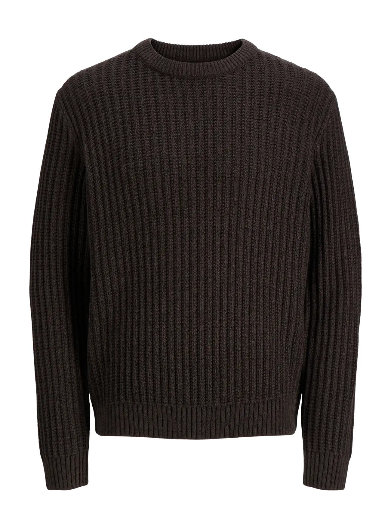 Jack & Jones JJJAXON KNIT CREW NECK - Rundhals - MULCH / brown