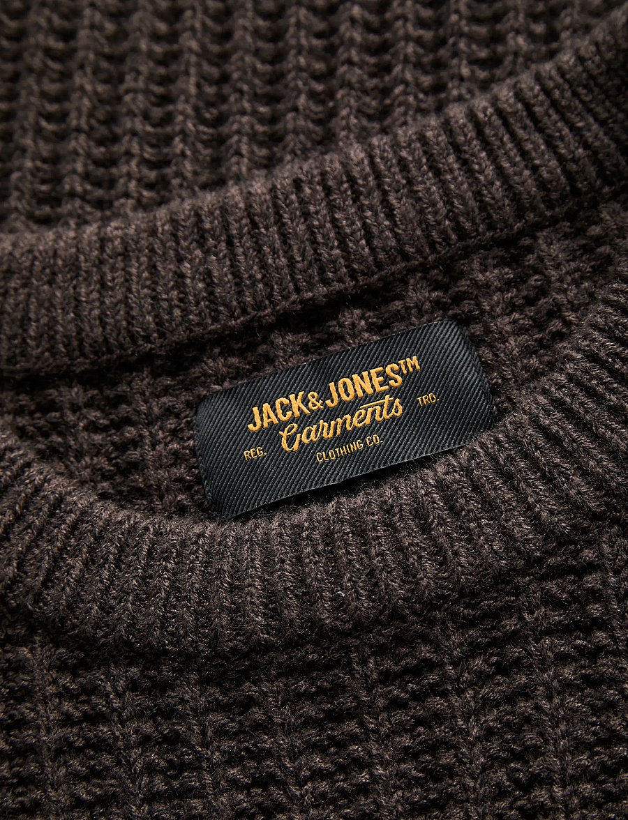 Jack & Jones - JJJAXON KNIT CREW NECK - rundhals - mulch - 2