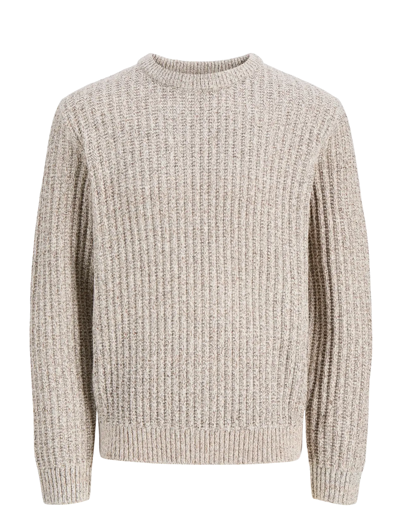 Jack & Jones JJJAXON KNIT CREW NECK - Rundhals - SEA SALT / cream