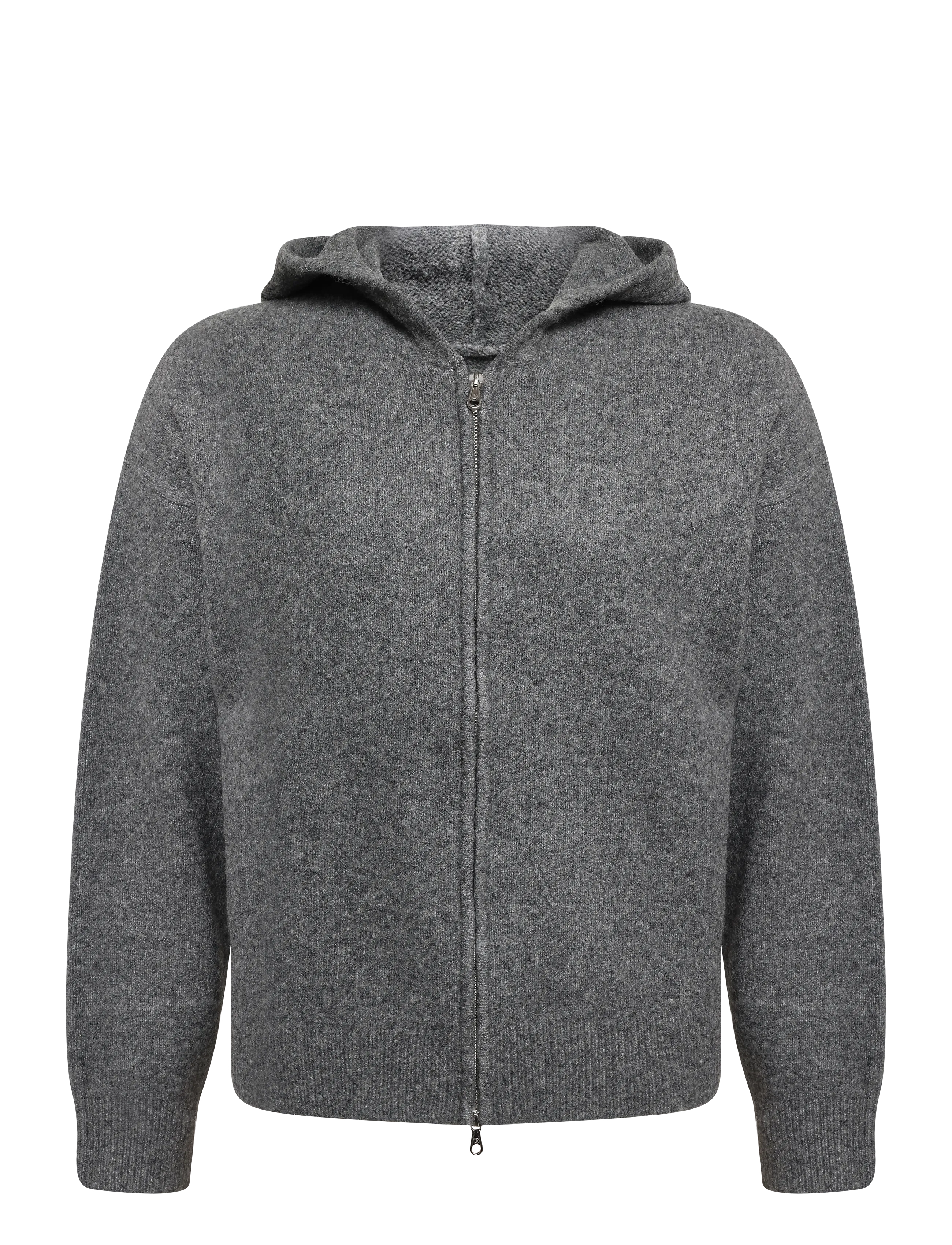 Jack & Jones JCOGRAVITY KNIT ZIP HOODIE - Kleidung - DARK GREY MELANGE / grey