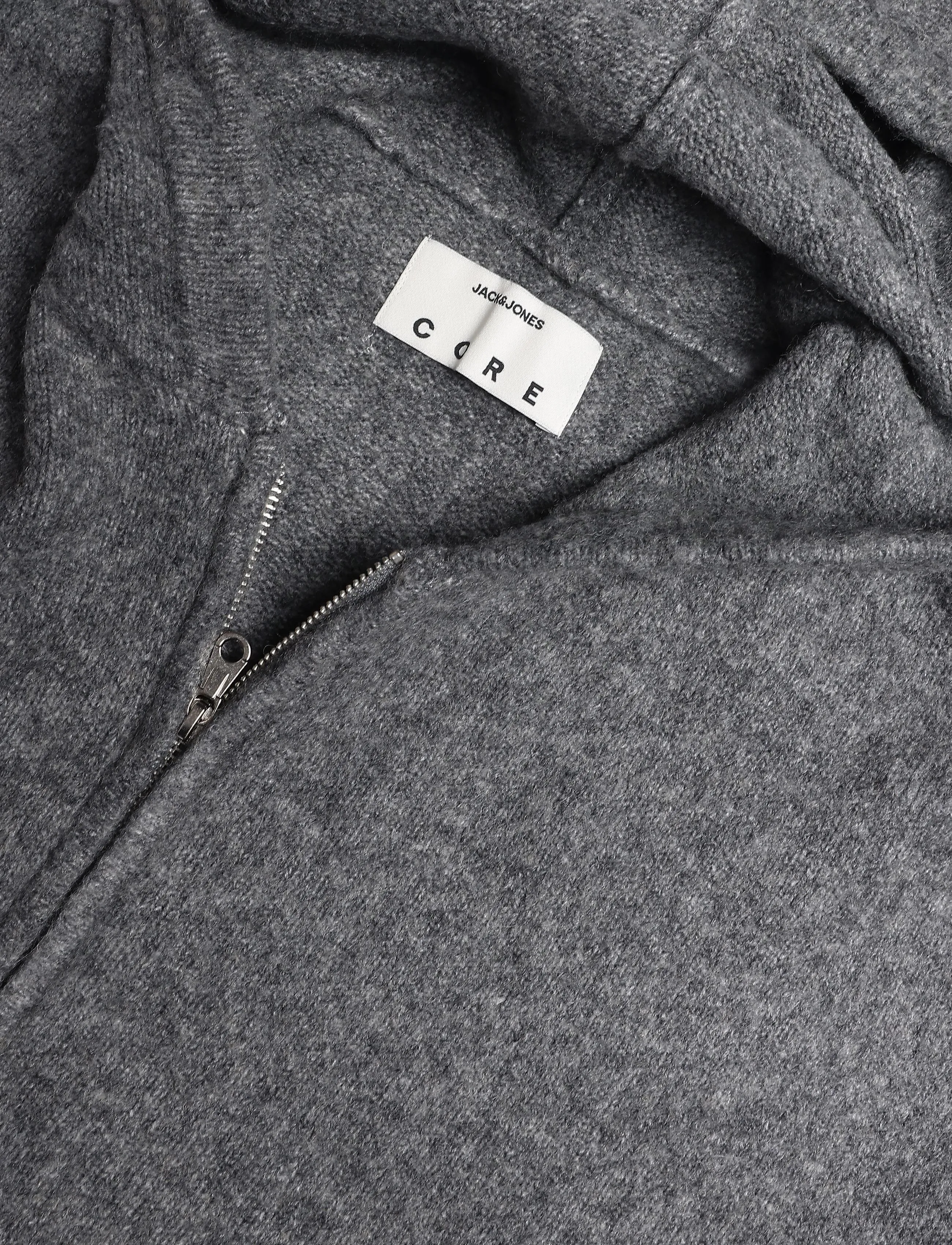 Jack & Jones - JCOGRAVITY KNIT ZIP HOODIE - dark grey melange - 2