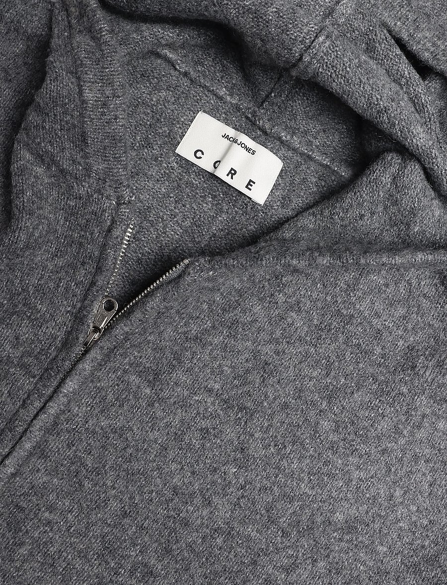 Jack & Jones - JCOGRAVITY KNIT ZIP HOODIE - dark grey melange - 2