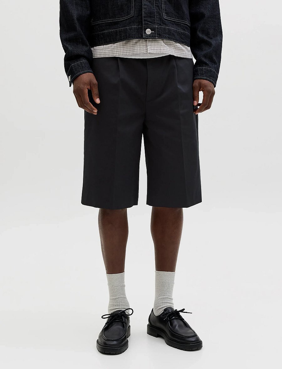 Jack & Jones - JPSTOWEN OTIS CHINO SHORT E STYD SS26 - chinos shorts - black - 0