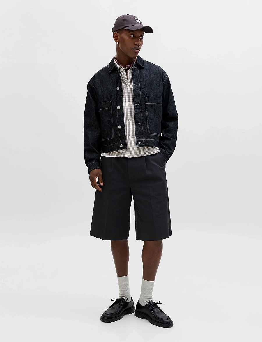 Jack & Jones - JPSTOWEN OTIS CHINO SHORT E STYD SS26 - lühikesed chino-püksid - black - 4