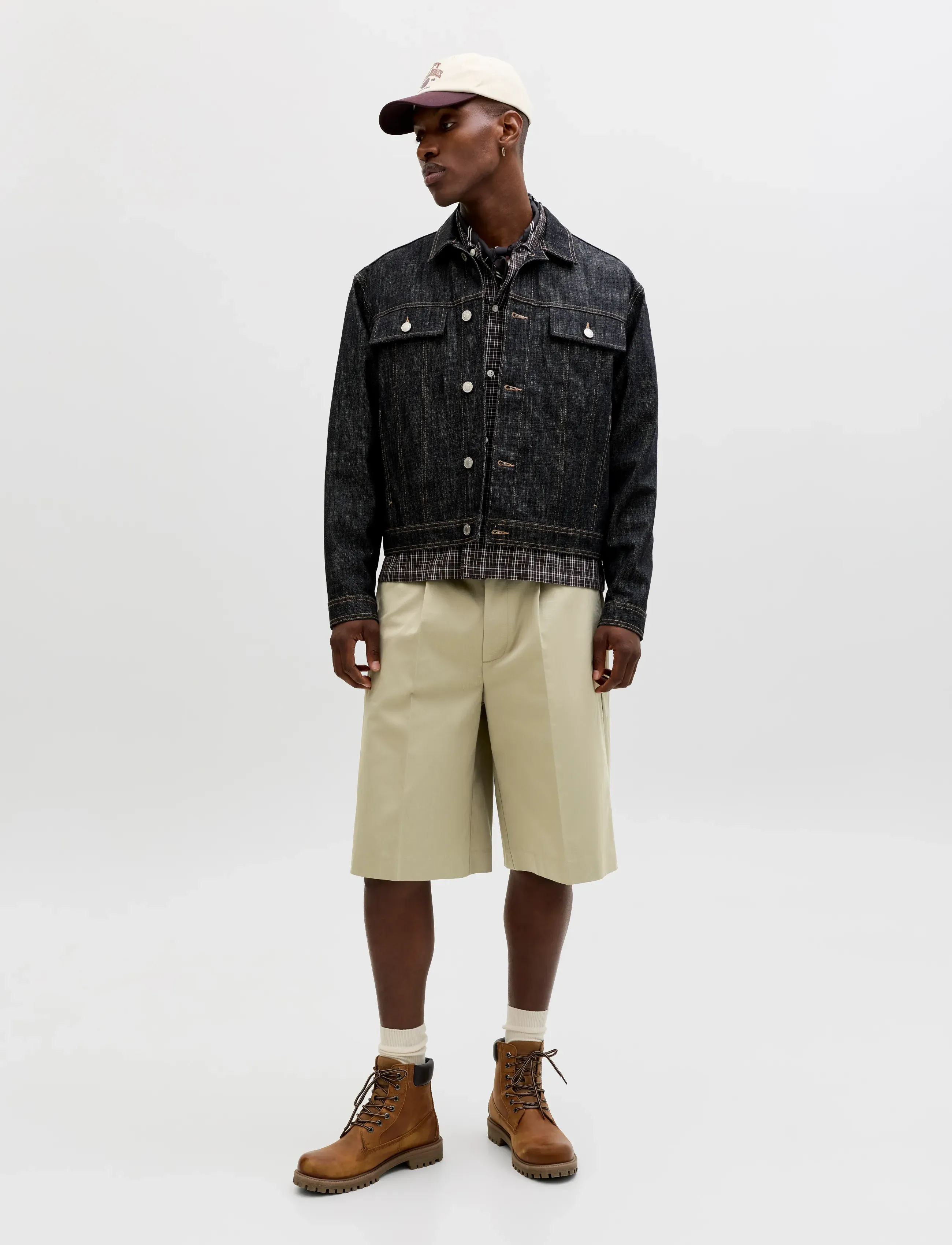 Jack & Jones - JPSTOWEN OTIS CHINO SHORT E STYD SS26 - chino lühikesed püksid - lemon pepper - 4