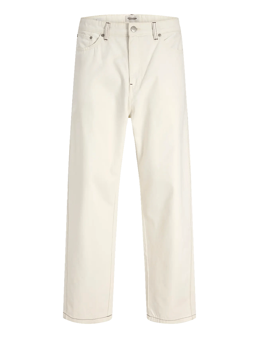 Jack & Jones - JPSTALEX CONTRAST 5 POCKET PANT STYDSS26 - freizeithosen - antique white - 1