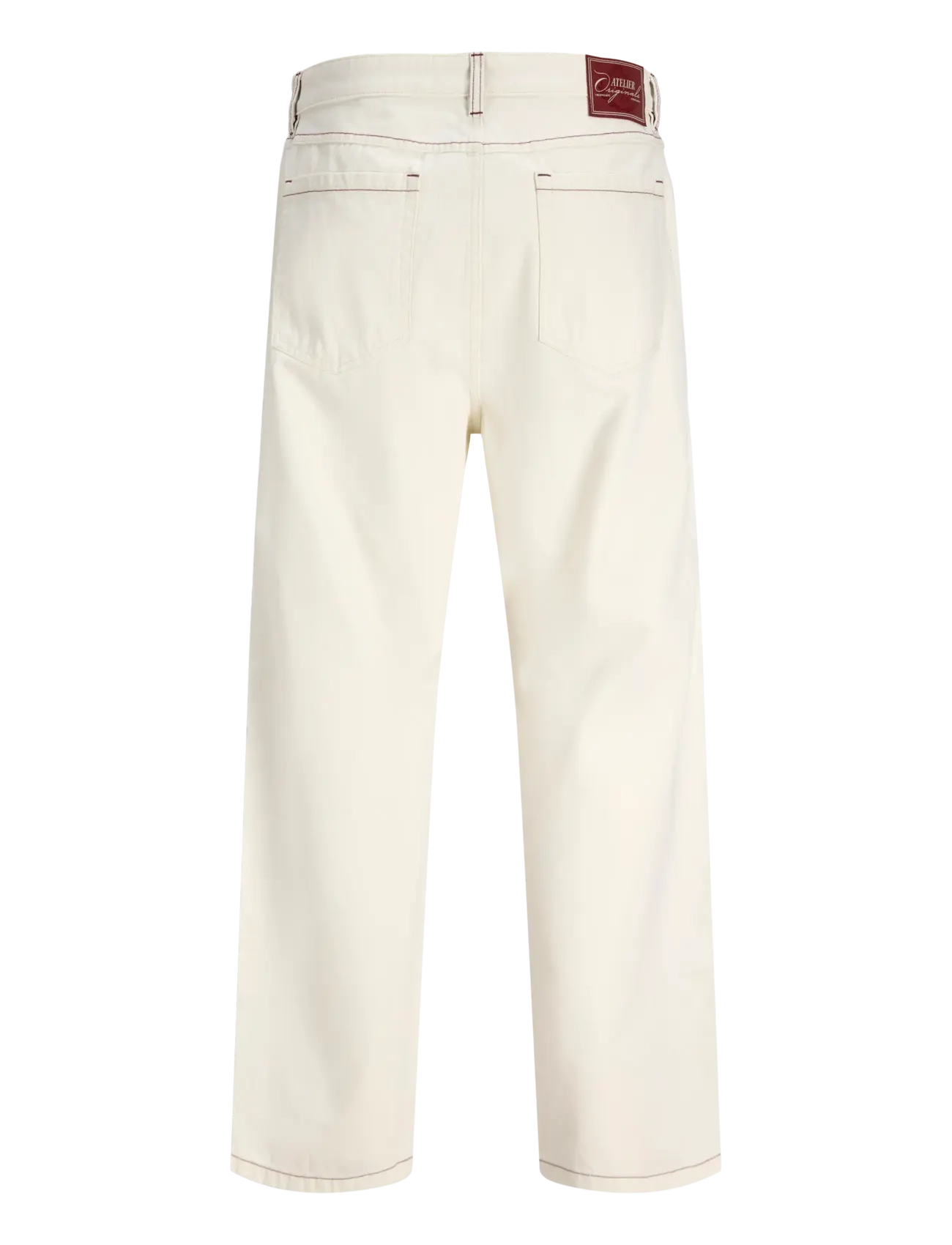 Jack & Jones - JPSTALEX CONTRAST 5 POCKET PANT STYDSS26 - antique white - 2