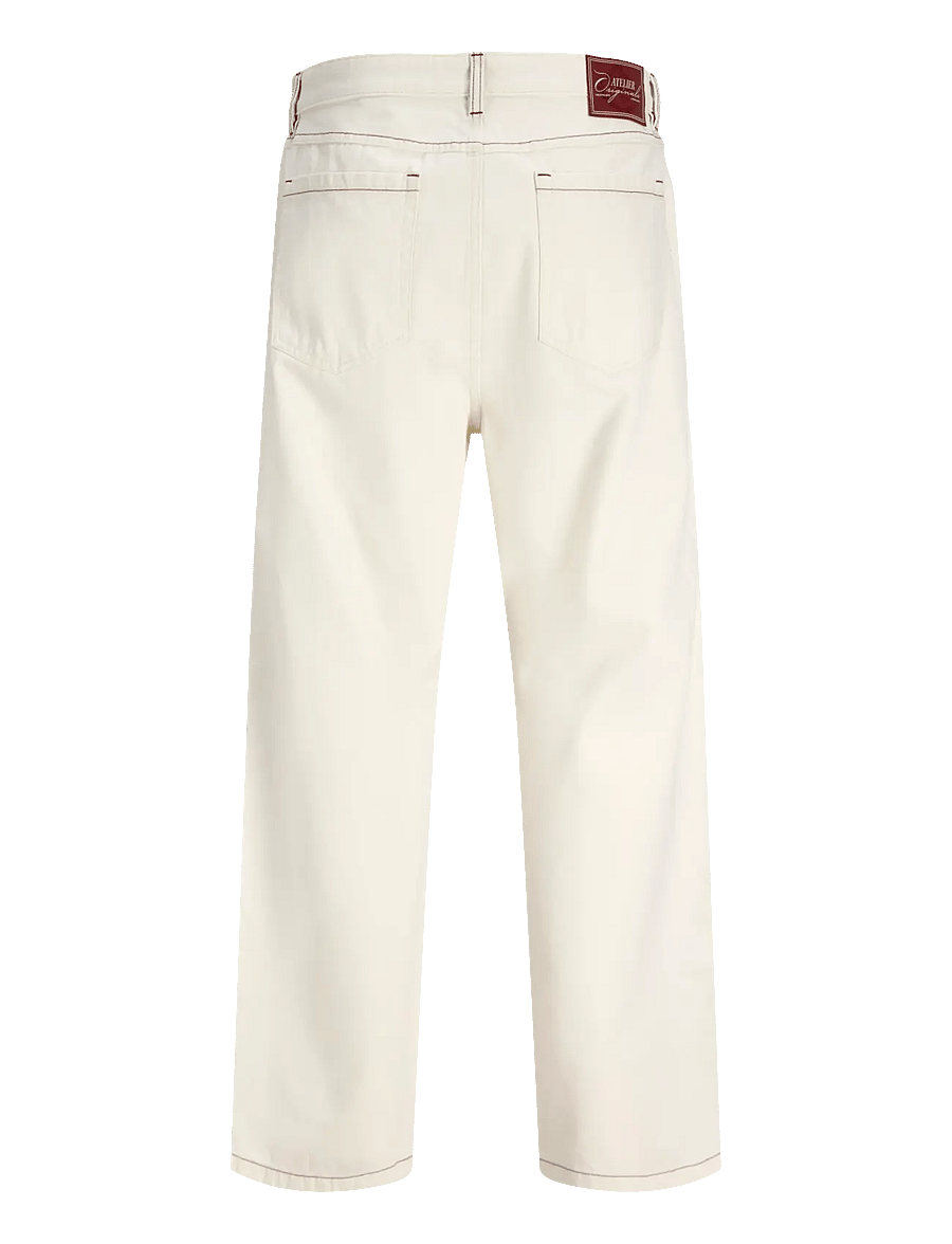 Jack & Jones - JPSTALEX CONTRAST 5 POCKET PANT STYDSS26 - casual bukser - antique white - 2
