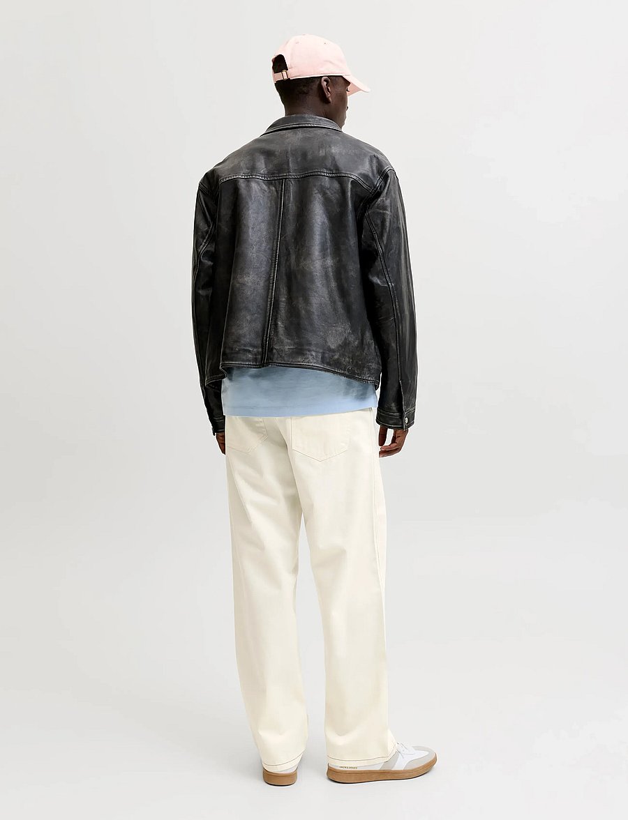 Jack & Jones - JPSTALEX CONTRAST 5 POCKET PANT STYDSS26 - freizeithosen - antique white - 3