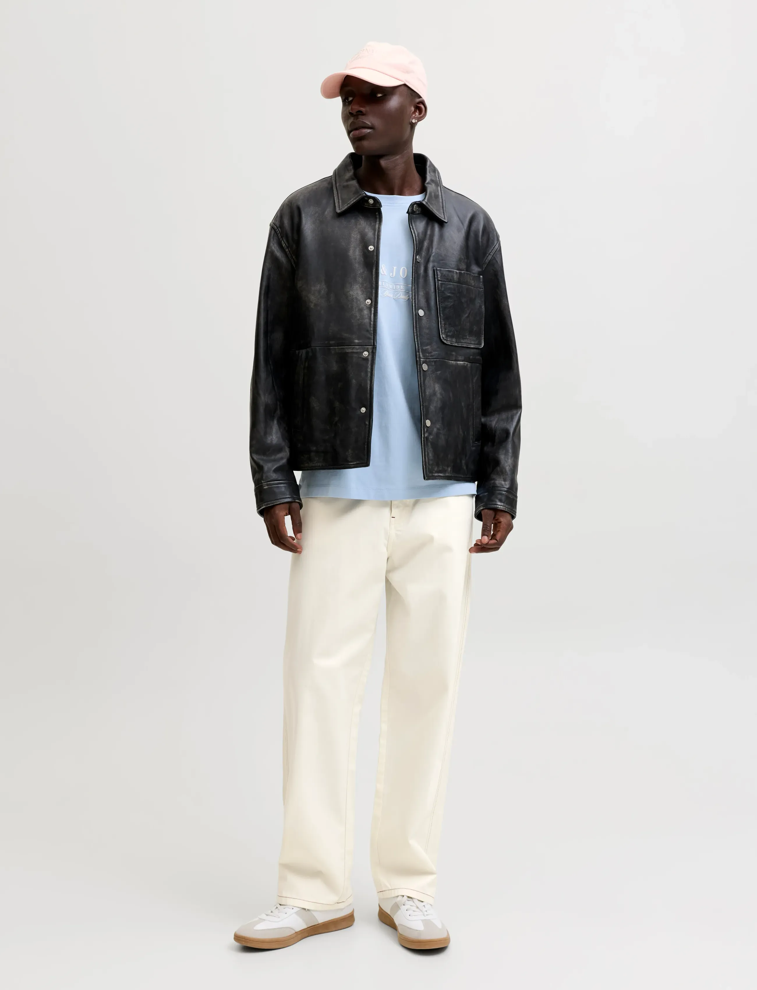 Jack & Jones - JPSTALEX CONTRAST 5 POCKET PANT STYDSS26 - antique white - 4