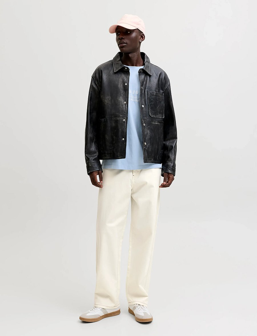 Jack & Jones - JPSTALEX CONTRAST 5 POCKET PANT STYDSS26 - freizeithosen - antique white - 4
