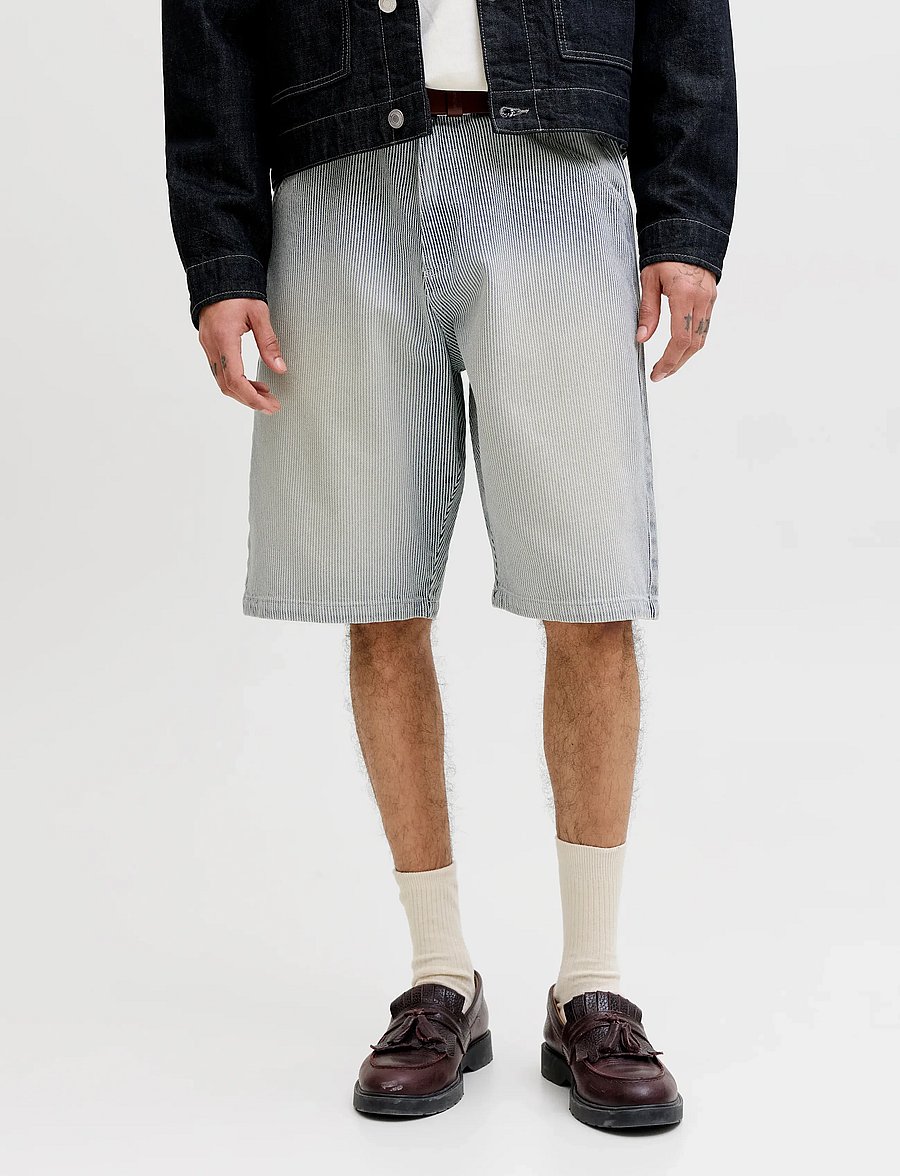 Jack & Jones - JPSTALEX HICKORY SHORT XLNG STYD SS26 - jorts - dark navy - 0