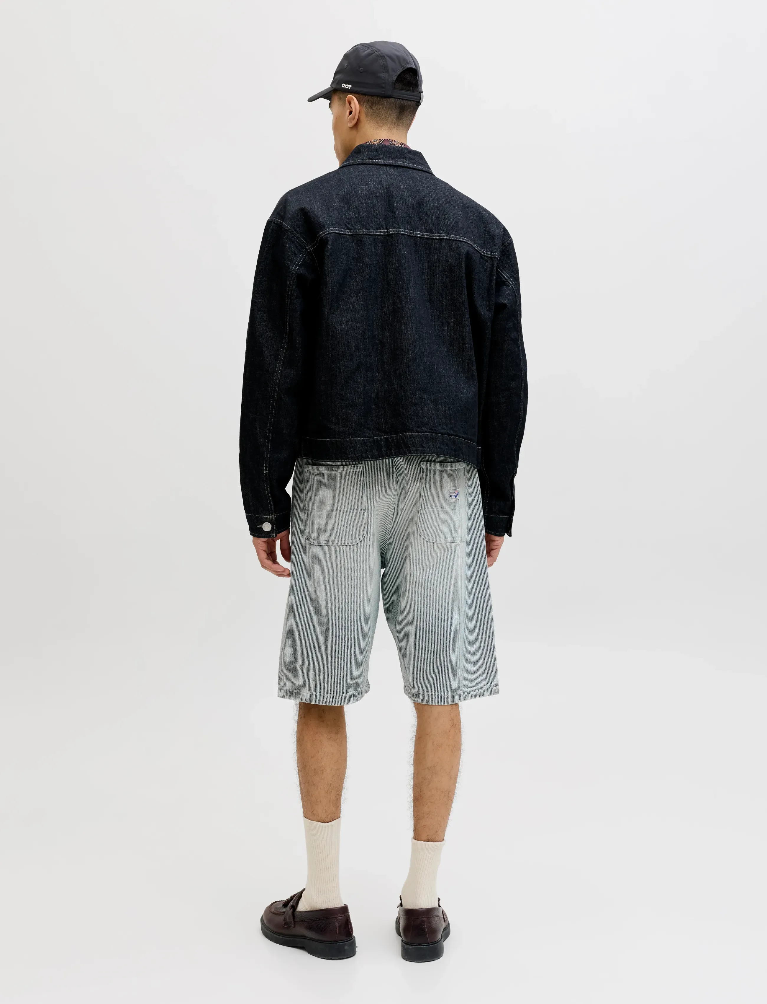 Jack & Jones - JPSTALEX HICKORY SHORT XLNG STYD SS26 - jorts - dark navy - 3