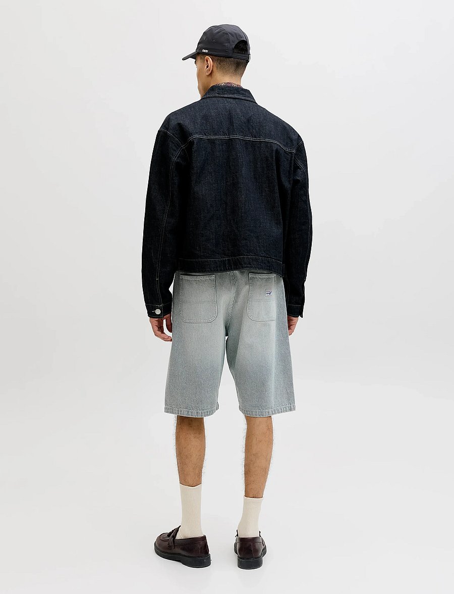 Jack & Jones - JPSTALEX HICKORY SHORT XLNG STYD SS26 - jorts - dark navy - 3