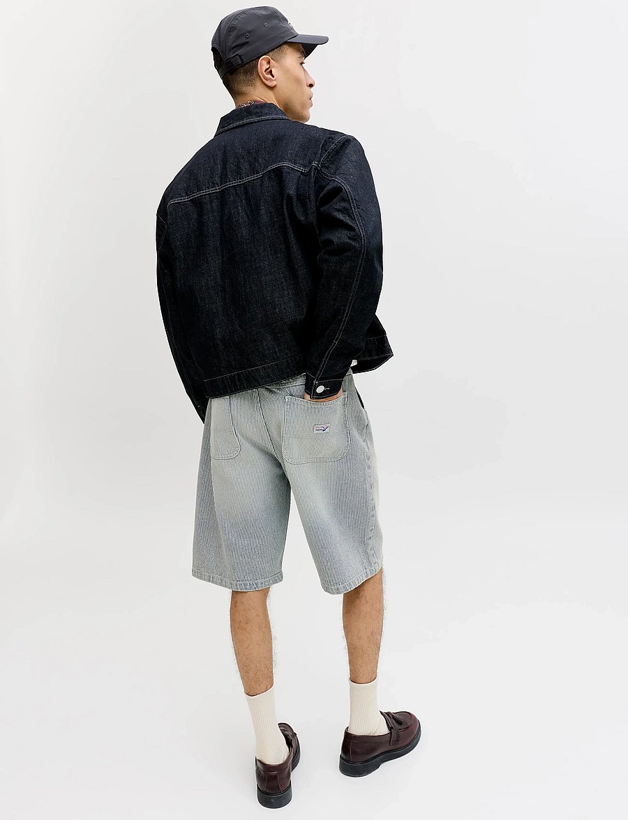 Jack & Jones - JPSTALEX HICKORY SHORT XLNG STYD SS26 - jorts - dark navy - 5