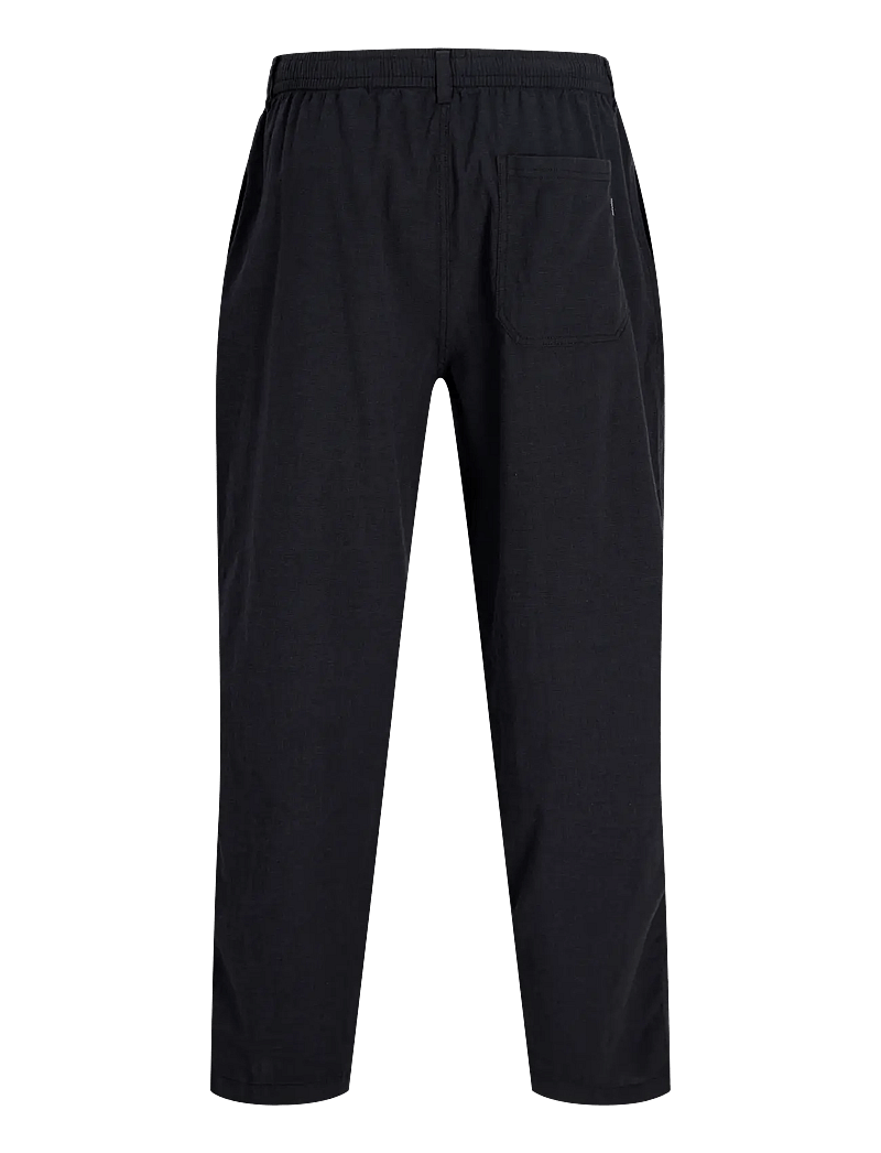 Jack & Jones - JPSTEVAN BREEZE PANTS STYD SS26 - leinenhosen - black - 2