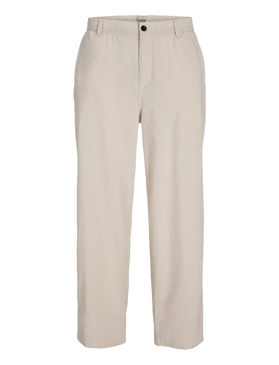 Jack & Jones - JPSTEVAN BREEZE PANTS STYD SS26 - spodnie lniane - string - 1