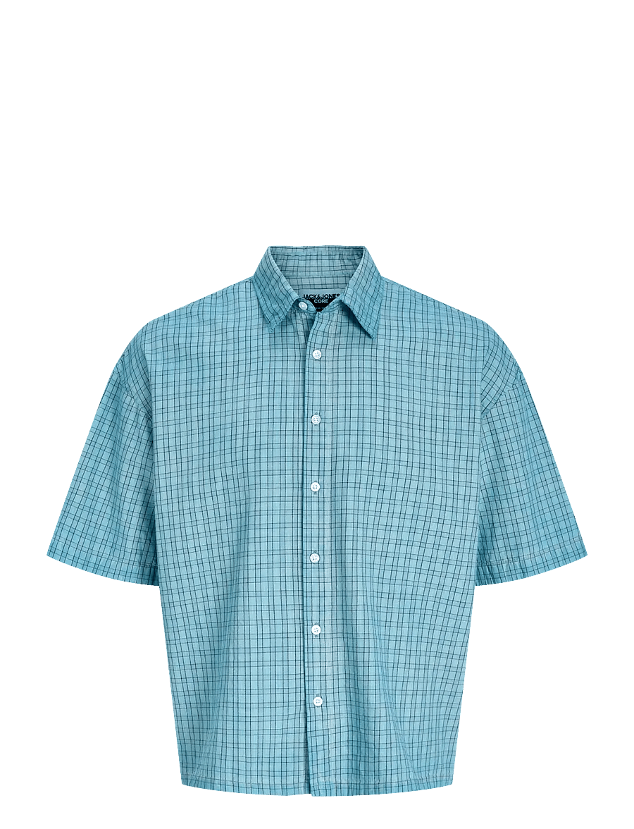 Jack & Jones - JCOOVERDYED SHIRT SS STYD SS26 - omphalodes - 1