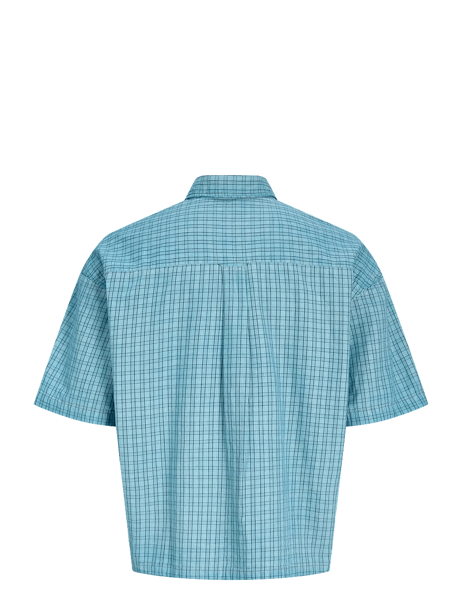 Jack & Jones - JCOOVERDYED SHIRT SS STYD SS26 - omphalodes - 2