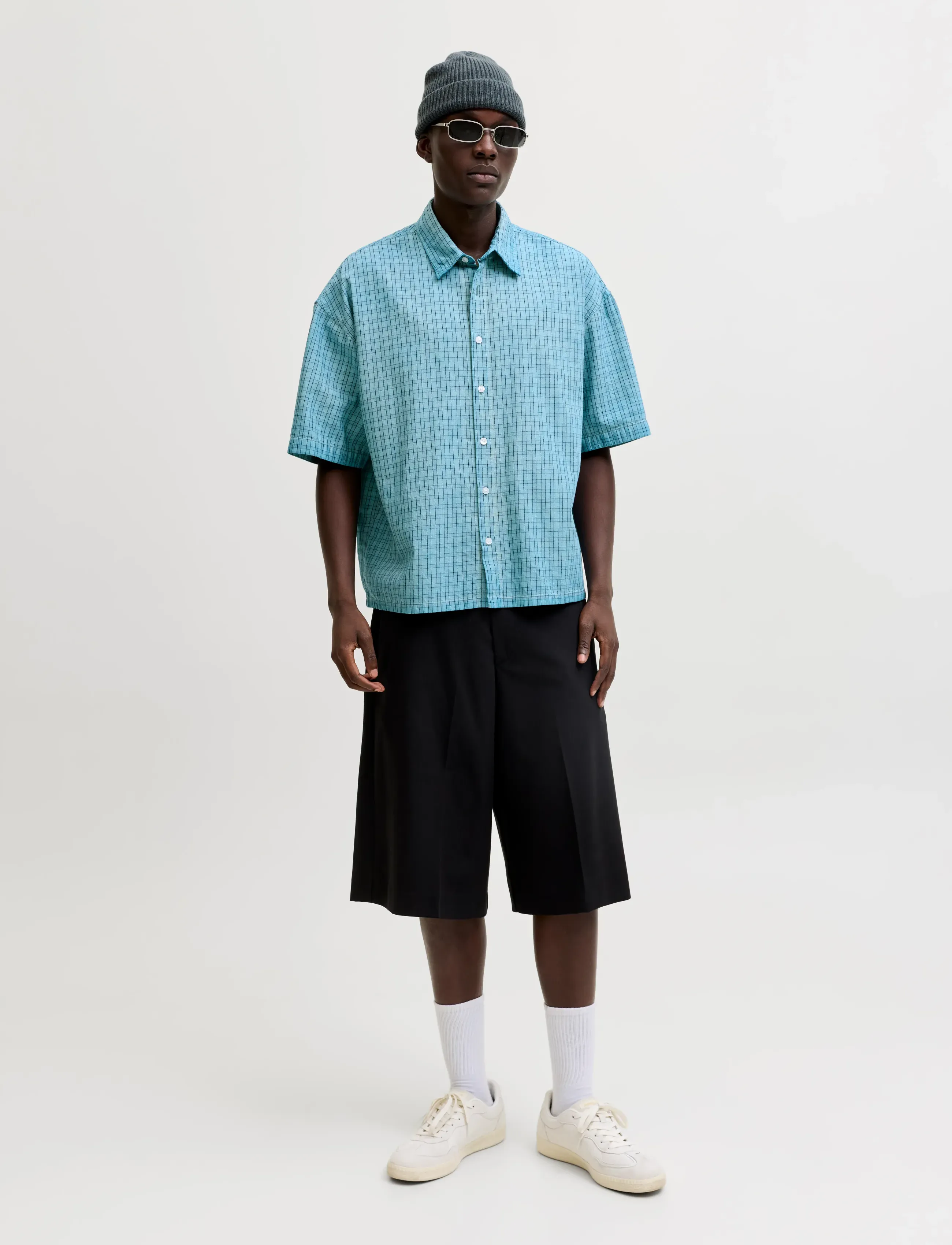 Jack & Jones - JCOOVERDYED SHIRT SS STYD SS26 - omphalodes - 4
