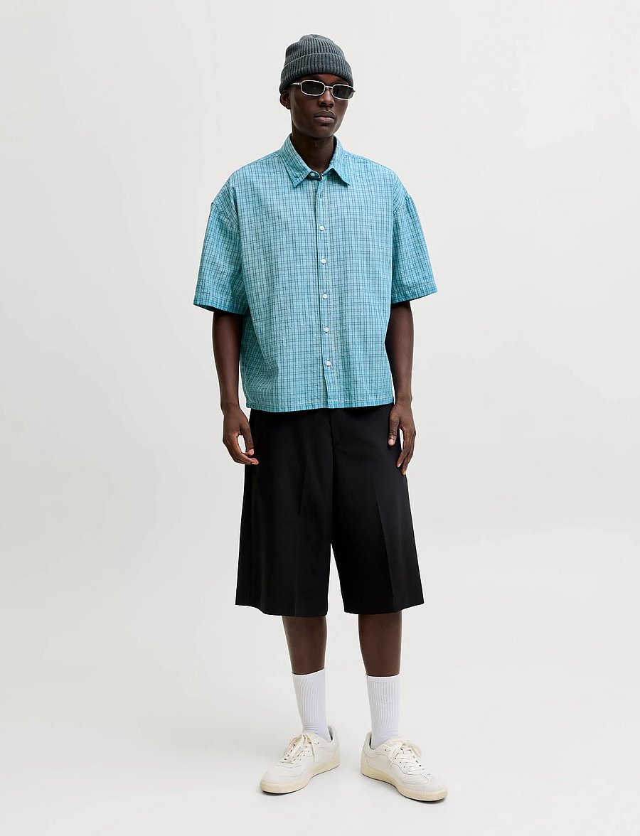 Jack & Jones - JCOOVERDYED SHIRT SS STYD SS26 - omphalodes - 4