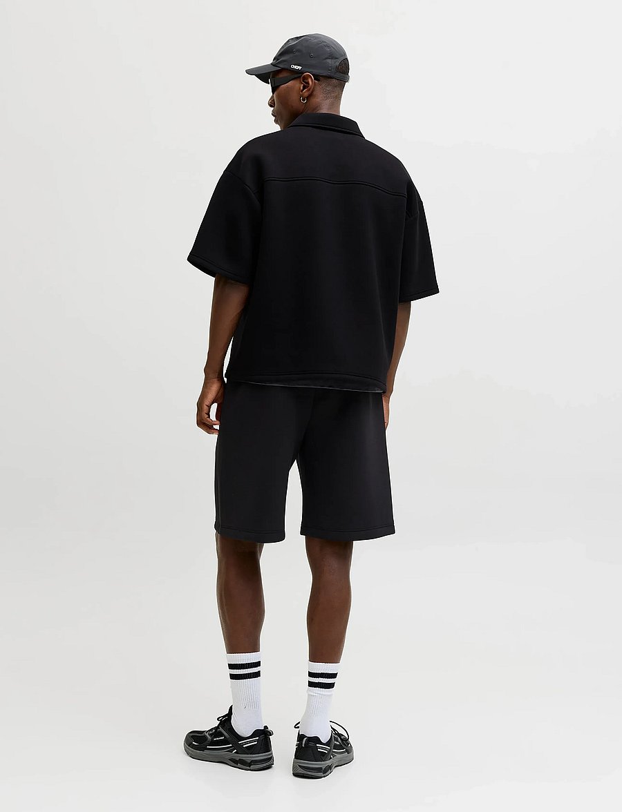 Jack & Jones - JPSTBILL SCUBA SWEAT SHORTS MID - sweat shorts - black - 3