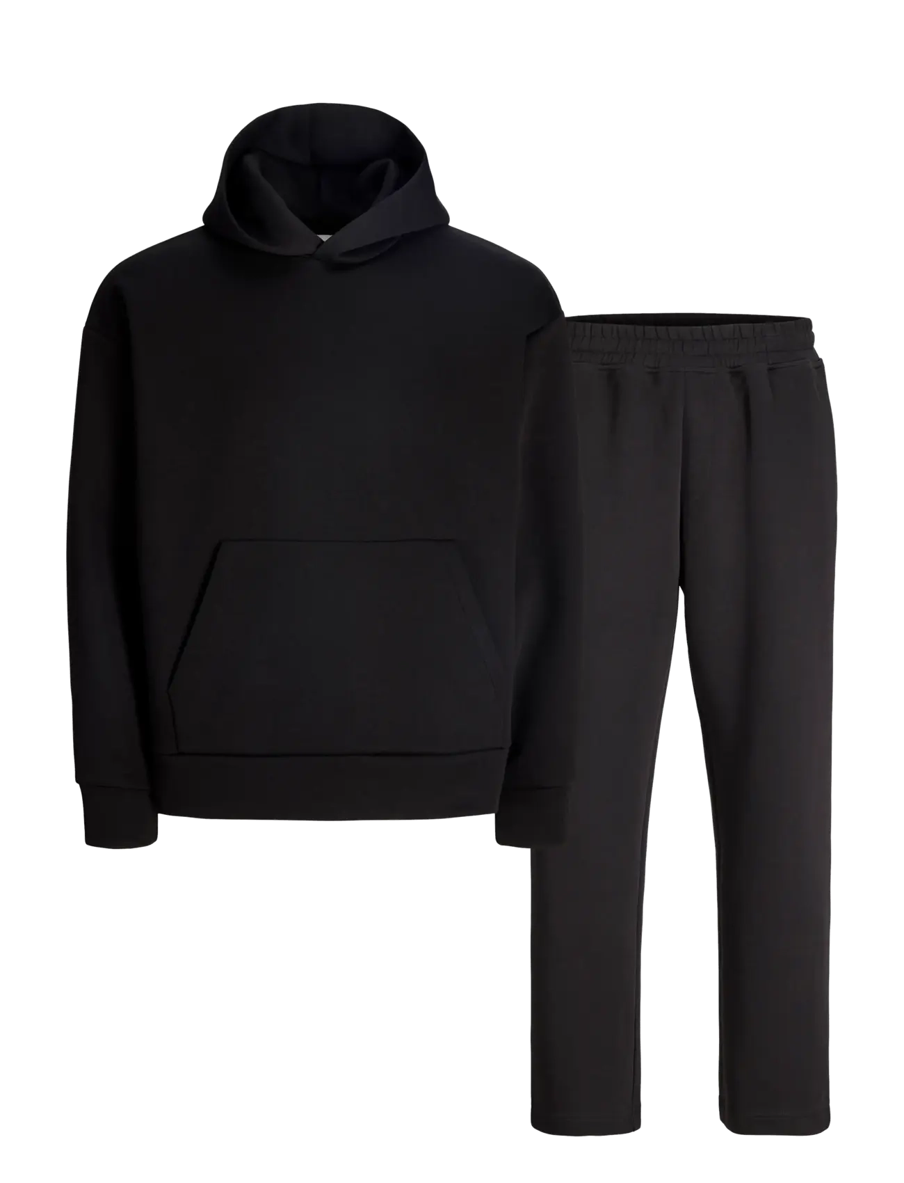 Jack & Jones JJEBARRON SWEAT HOOD SET PACK MP - Looks for less - BLACK / black