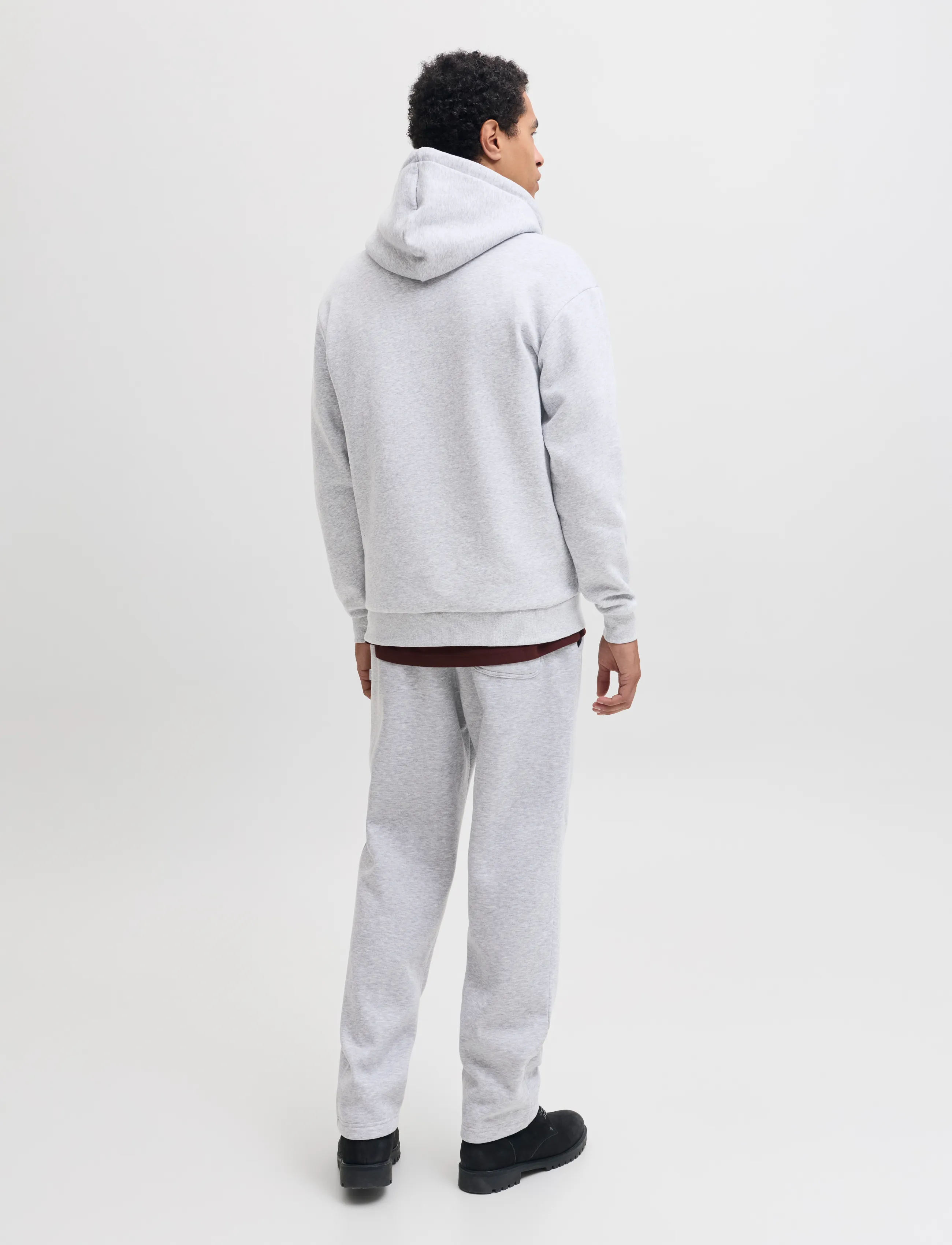Jack & Jones - JJEBRADLEY SWEAT HOOD UNC SET PK MP - light grey melange - 3