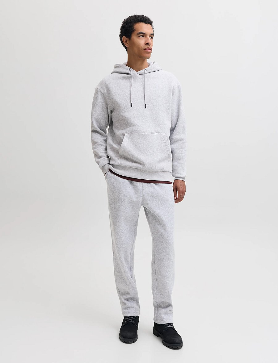Jack & Jones - JJEBRADLEY SWEAT HOOD UNC SET PK MP - light grey melange - 4