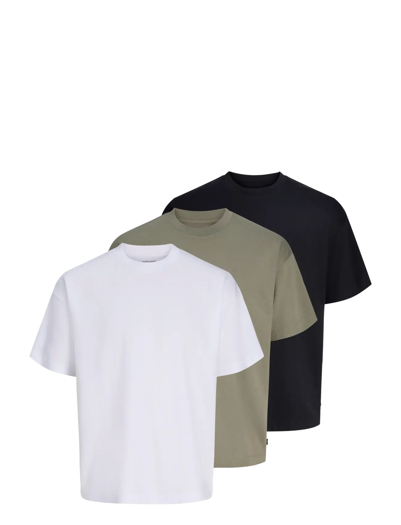 Jack & Jones - JJEBARRON TEE SS O-NECK 3PK MP - black - 1