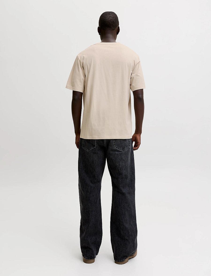 Jack & Jones - JJEDENVER LOGO TEE SS O-NECK 2PK MP - moonbeam - 0