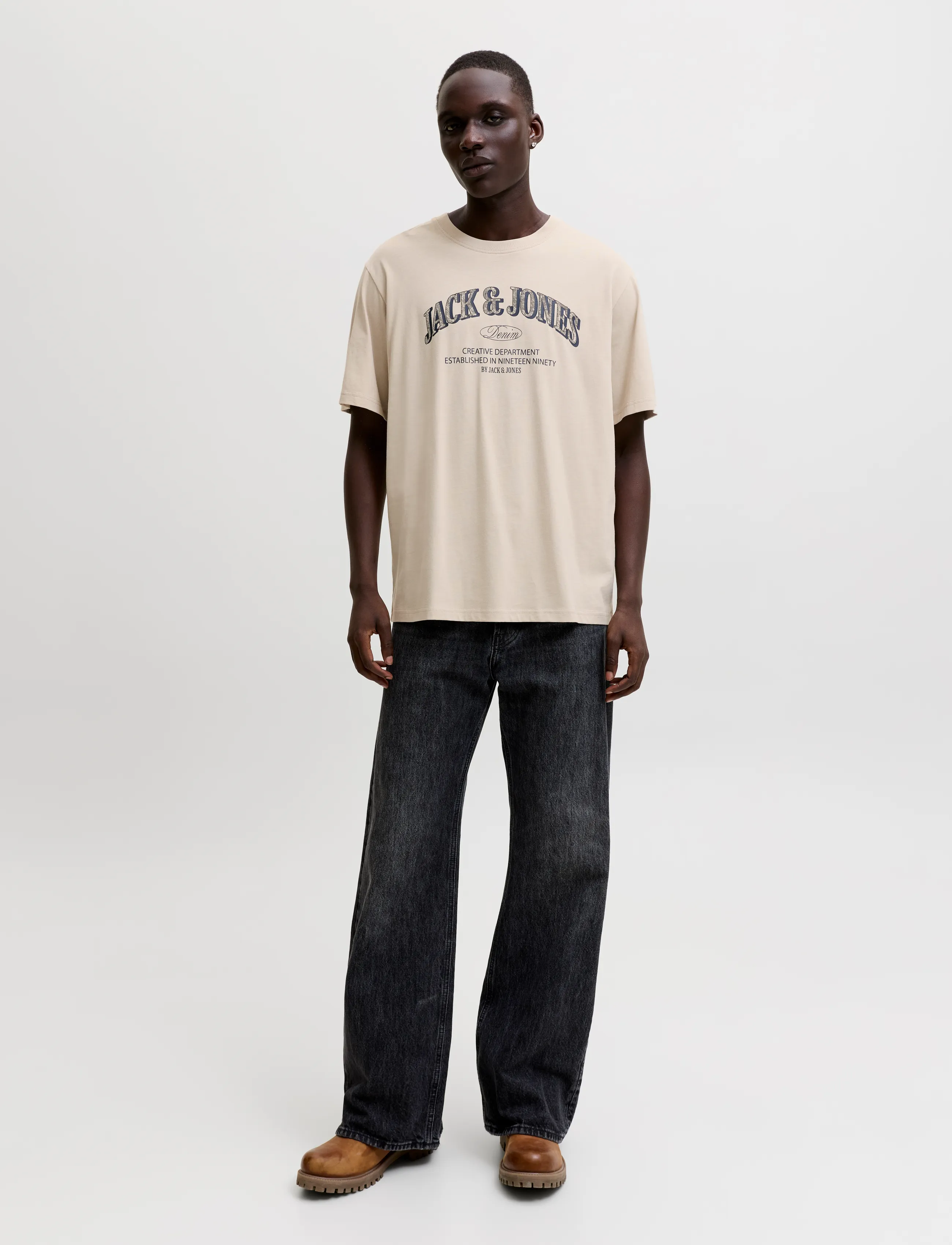 Jack & Jones - JJEDENVER LOGO TEE SS O-NECK 2PK MP - moonbeam - 2