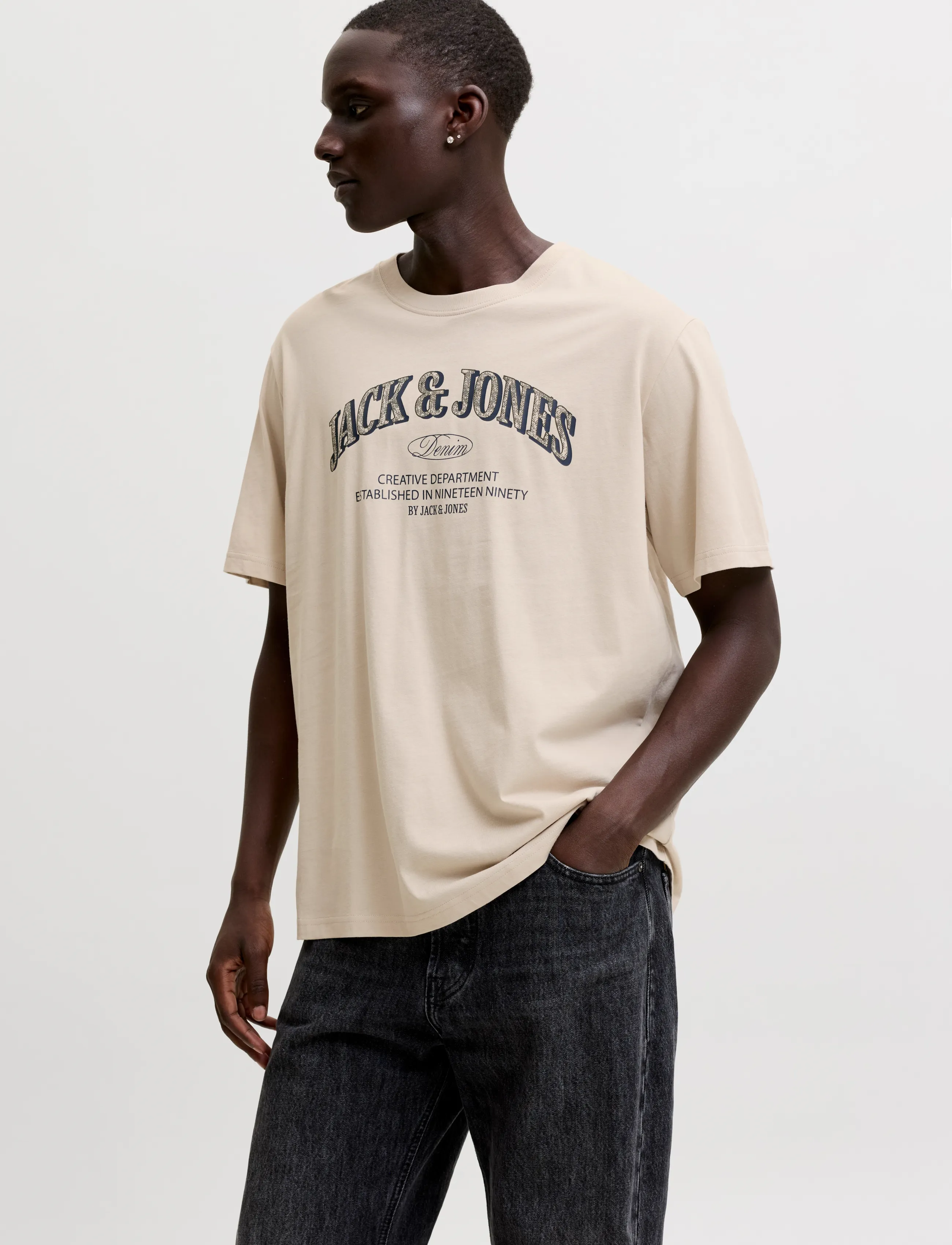 Jack & Jones - JJEDENVER LOGO TEE SS O-NECK 2PK MP - moonbeam - 3