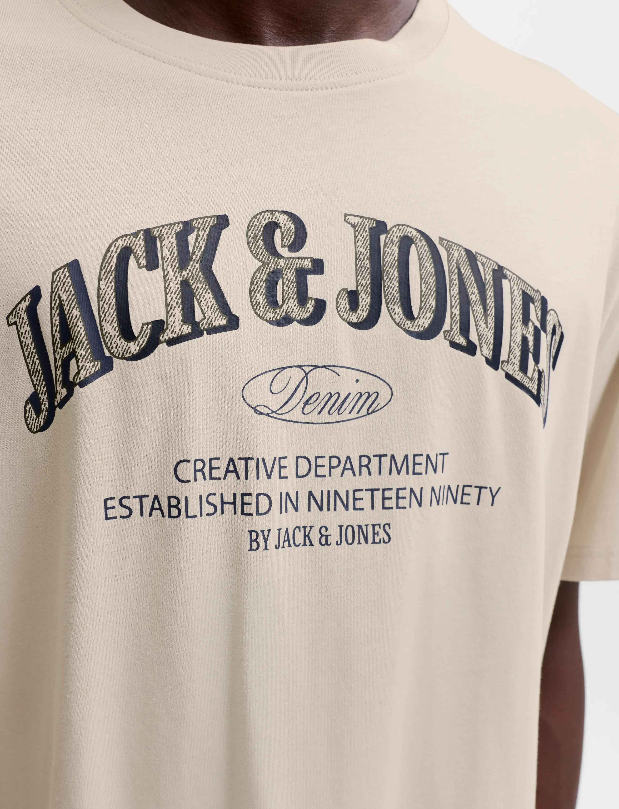 JACK & JONES Jjedenver Logo Tee Ss O-Neck 2Pk Mp t-shirts med tryck herr – bild 6