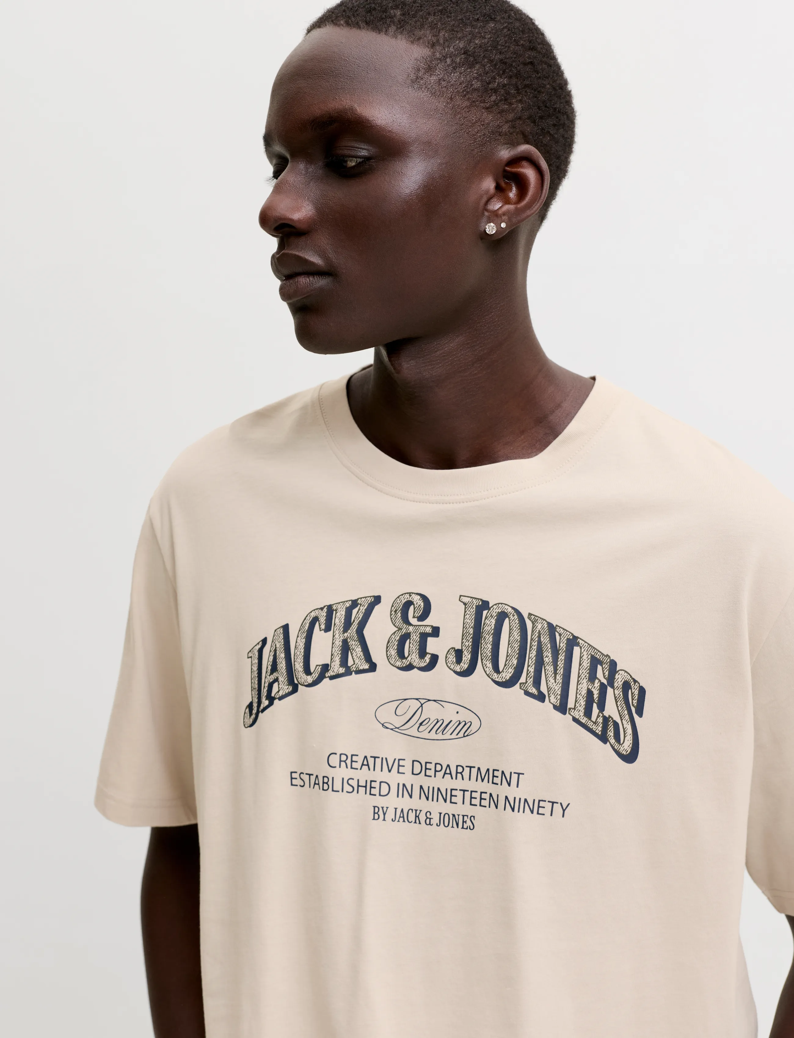 JACK & JONES Jjedenver Logo Tee Ss O-Neck 2Pk Mp t-shirts med tryck herr – bild 7