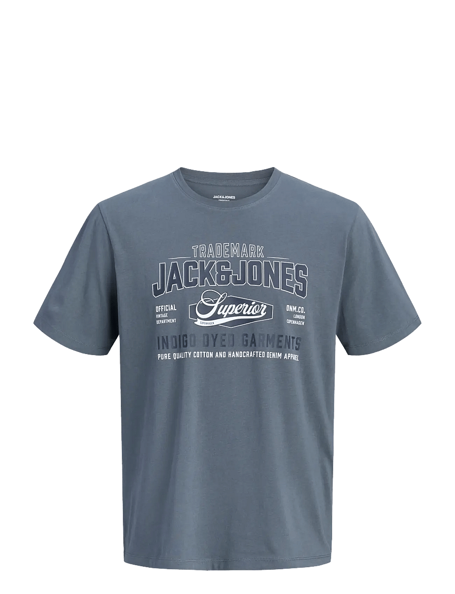 Jack & Jones - JJELOGO TEE SS O-NECK 2 COL AW26 3PK MP - multipack t-shirts - turbulence - 3