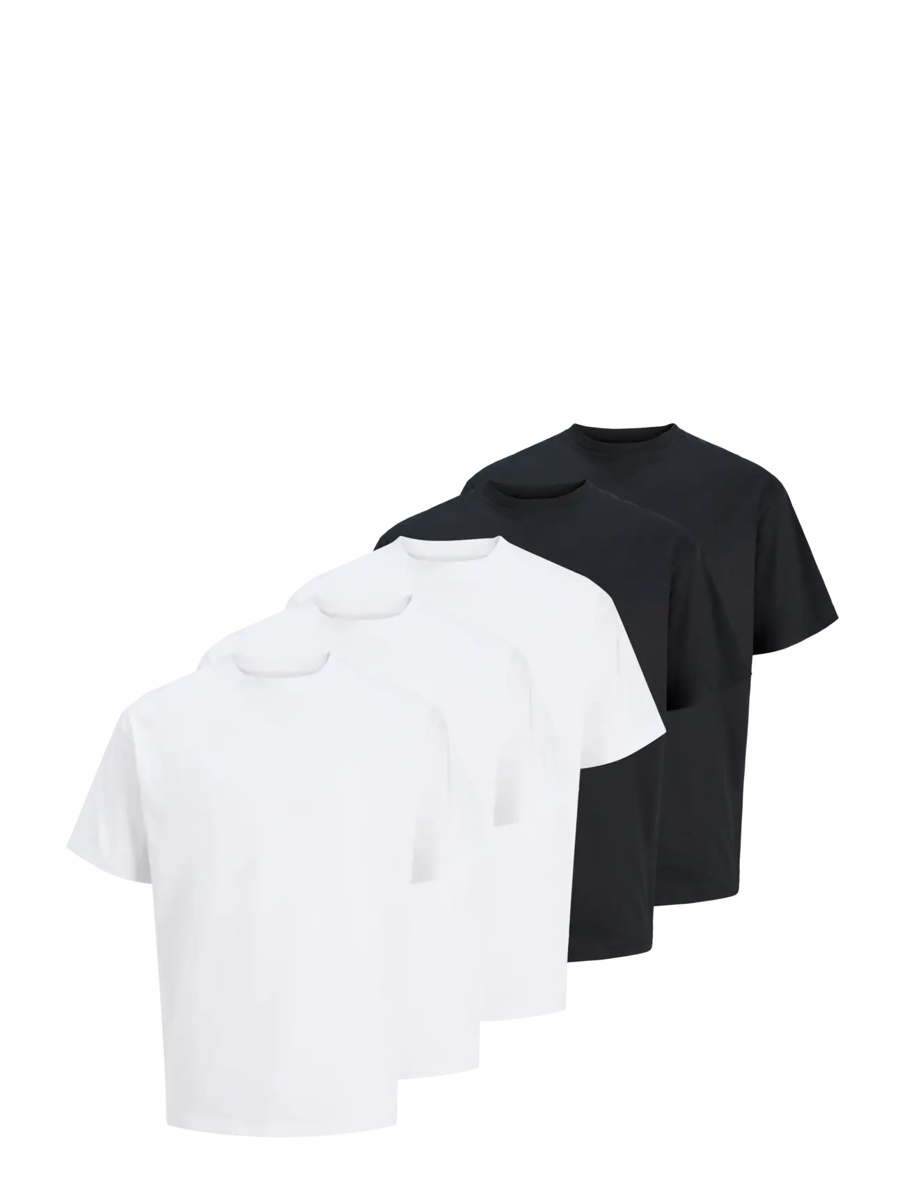 Jack & Jones JJEORGANIC RELAXED TEE SS O-NECK 5PK MP - Clothing - WHITE / white
