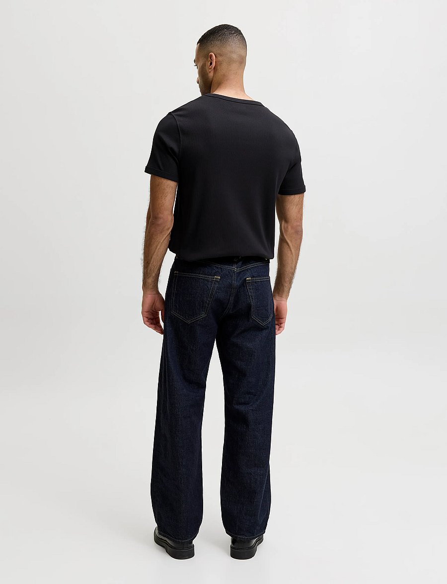 Jack & Jones - JJEORGANIC RIB TEE SS CREW NECK 2PK MP - t-särkide multipakk - black - 3