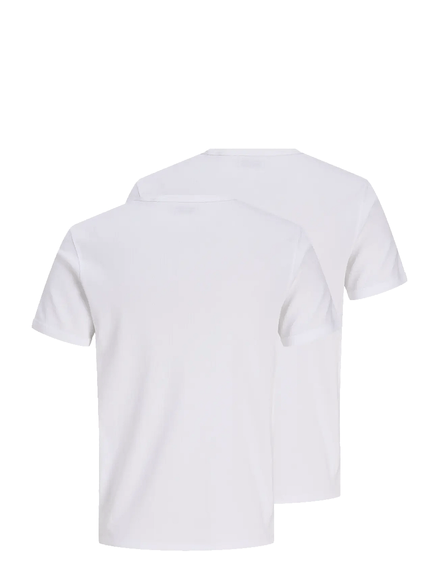 Jack & Jones - JJEORGANIC RIB TEE SS CREW NECK 2PK MP - t-särkide multipakk - white - 1