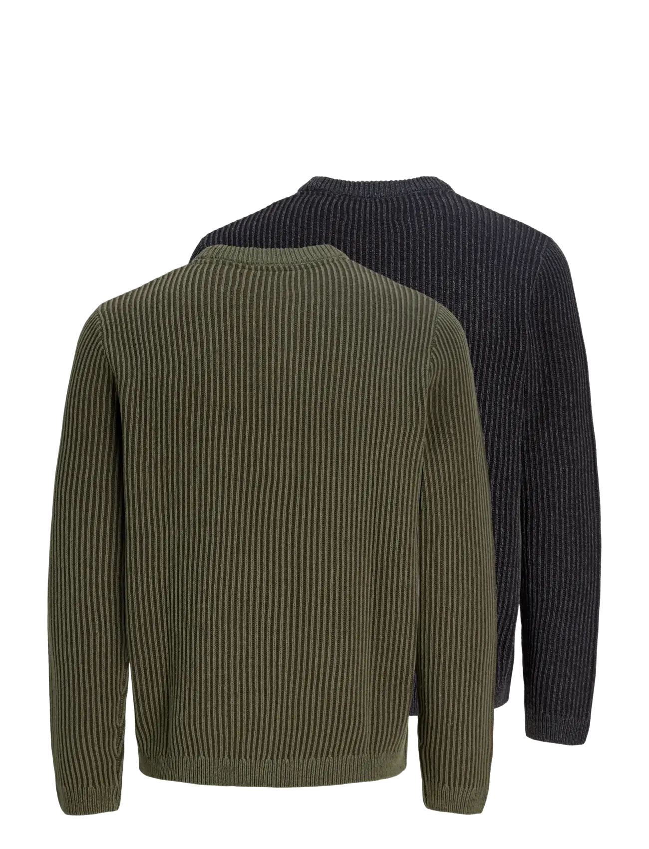Jack & Jones - JJEDOVER KNIT CREW NECK 2PK MP - black - 1